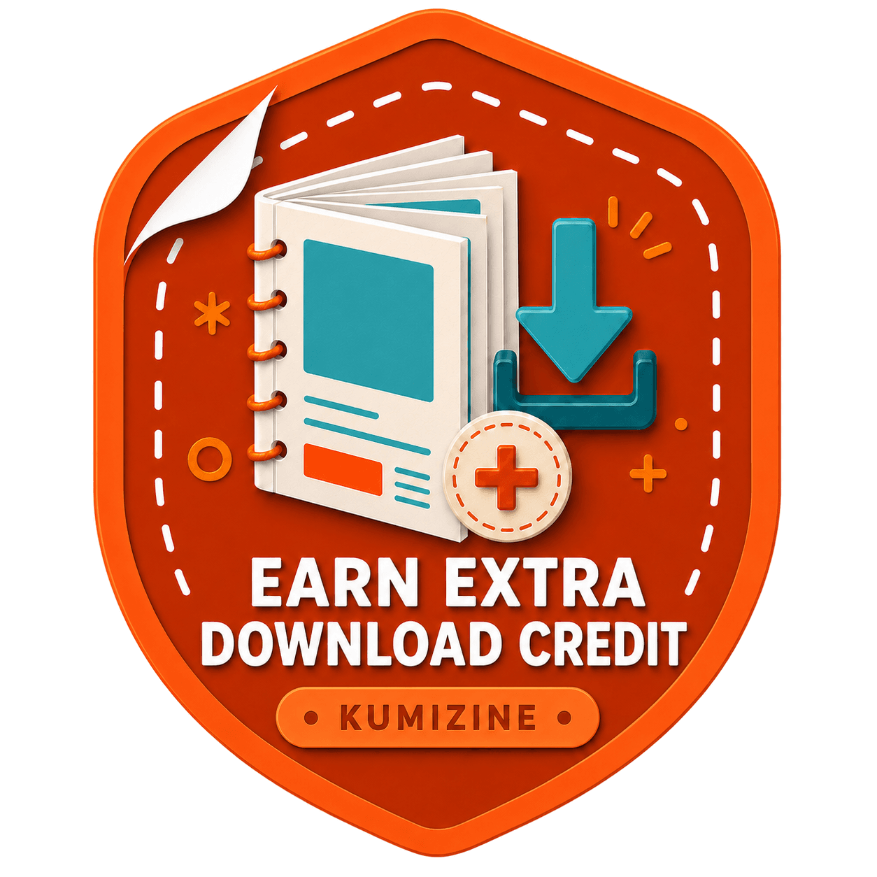 Earn extra download credit badge
